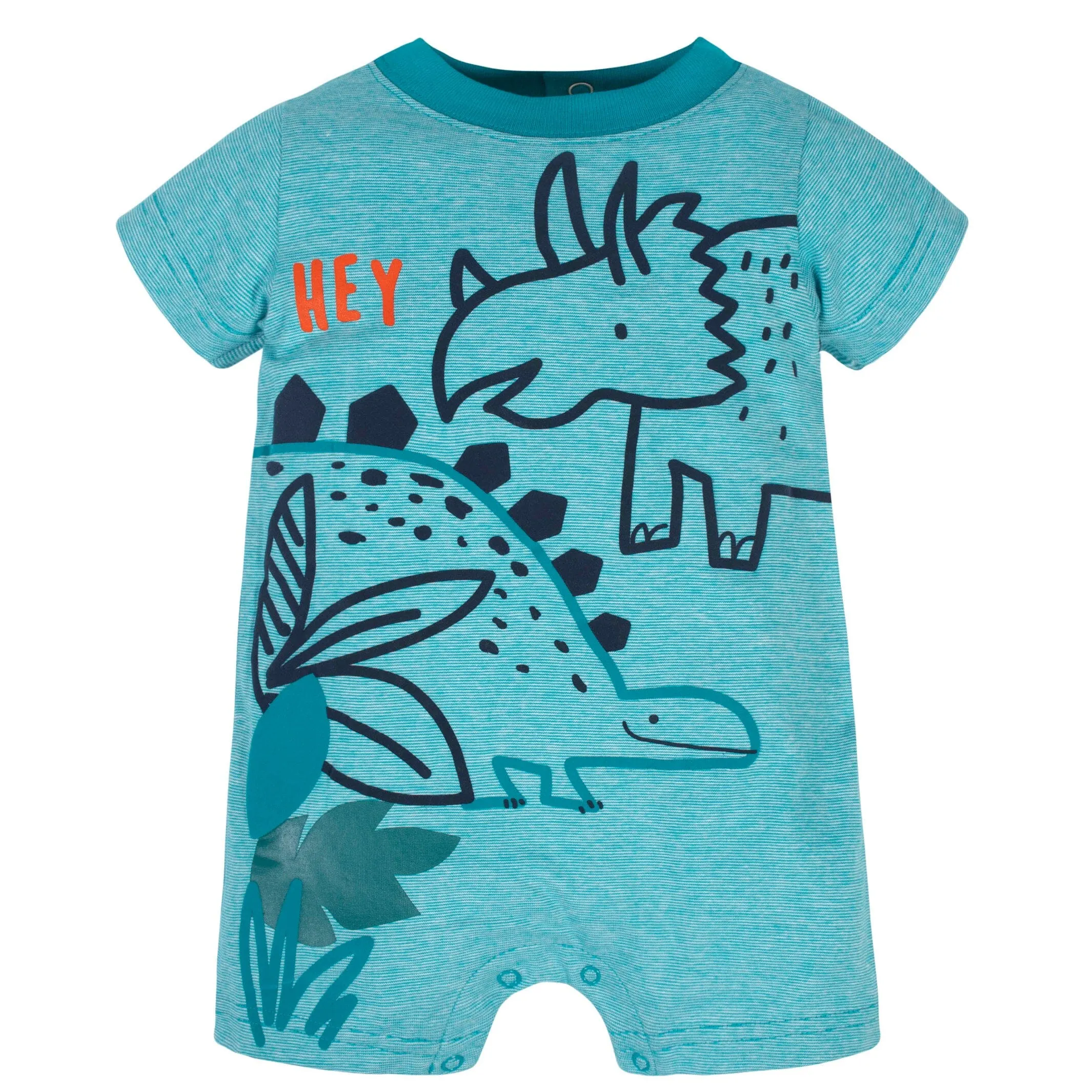 2-Pack Baby Boys Dino Blues Rompers