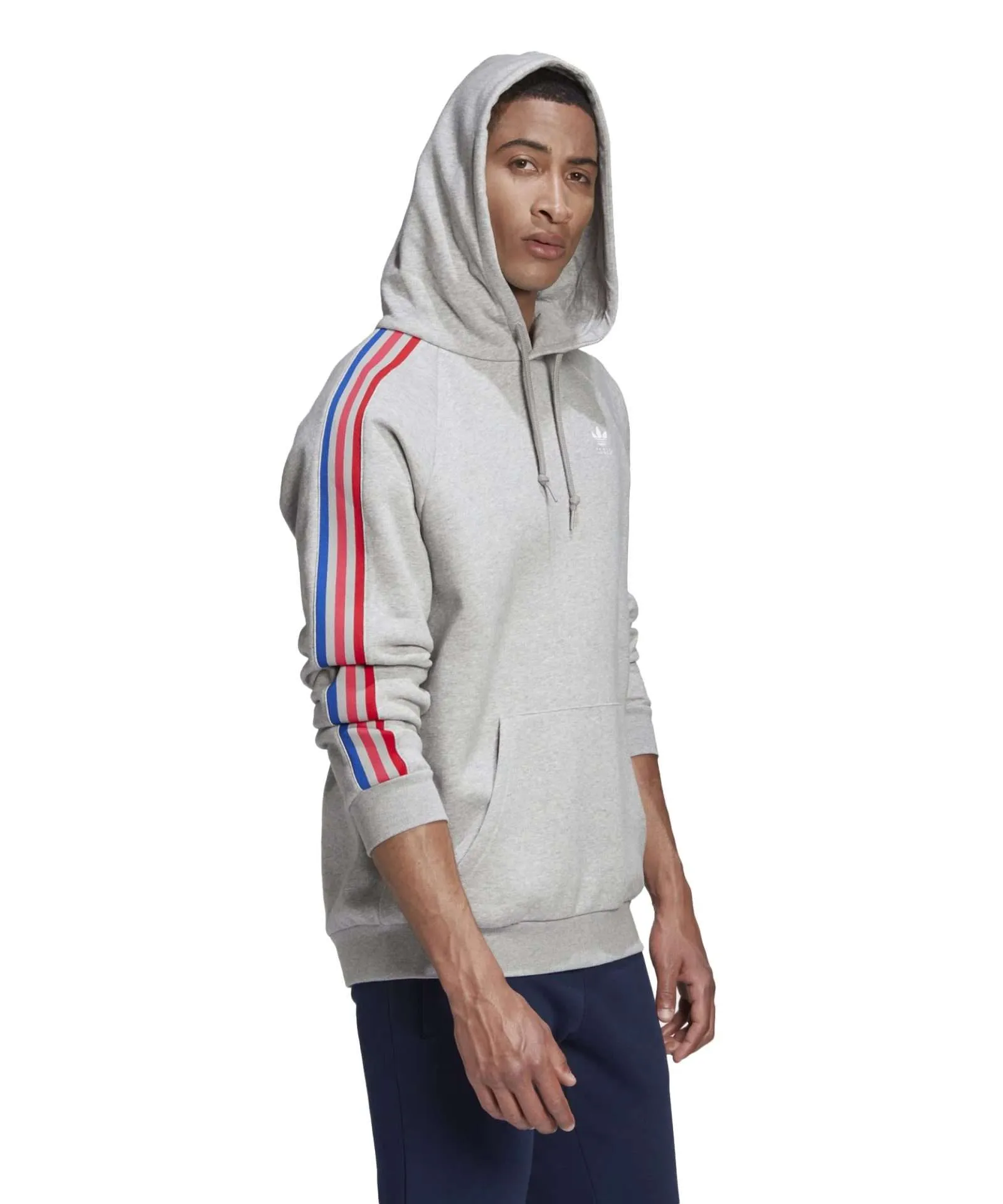 adidas Originals Men’s 3D Trefoil 3-Stripe Sweat Hoodie