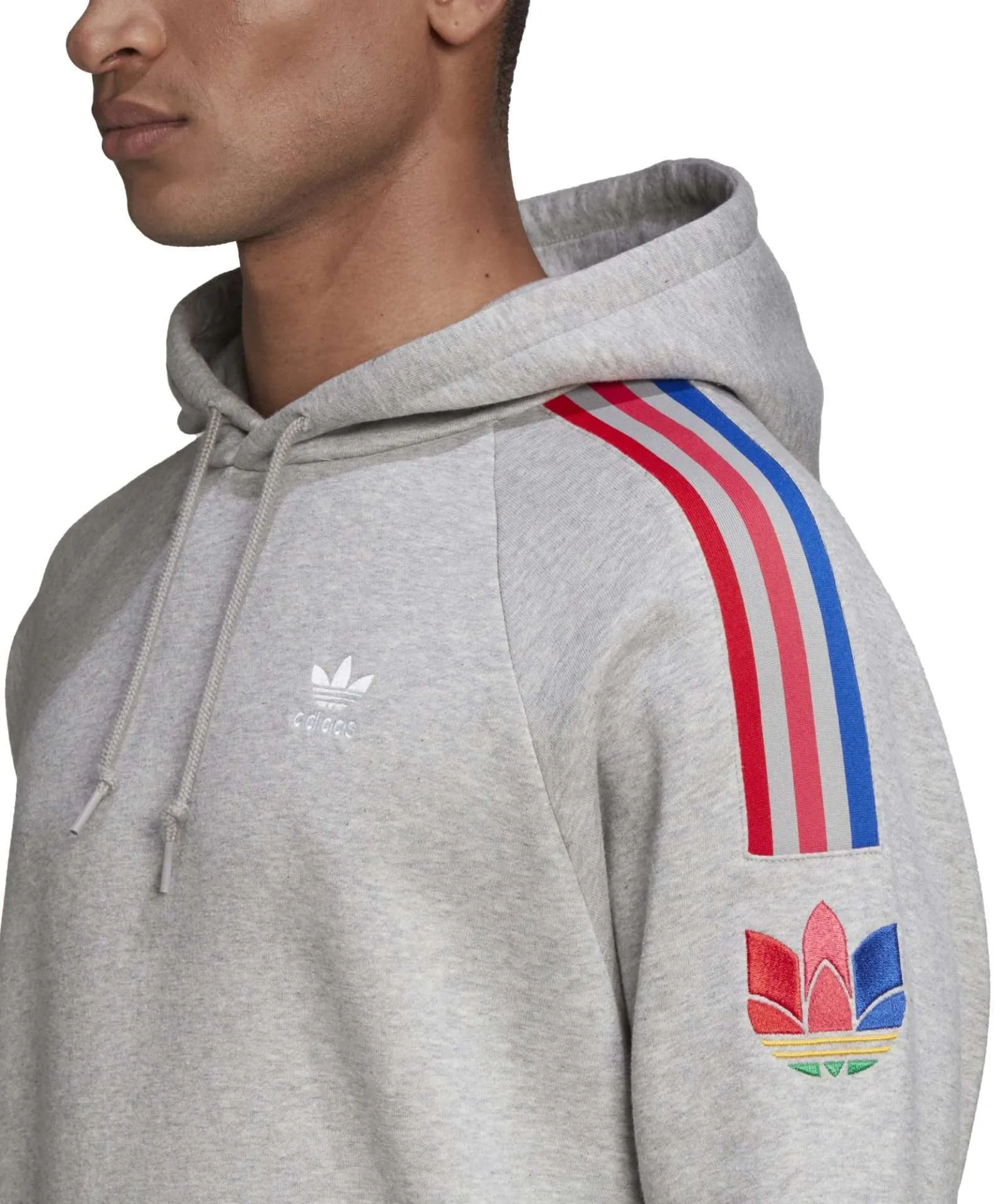 adidas Originals Men’s 3D Trefoil 3-Stripe Sweat Hoodie