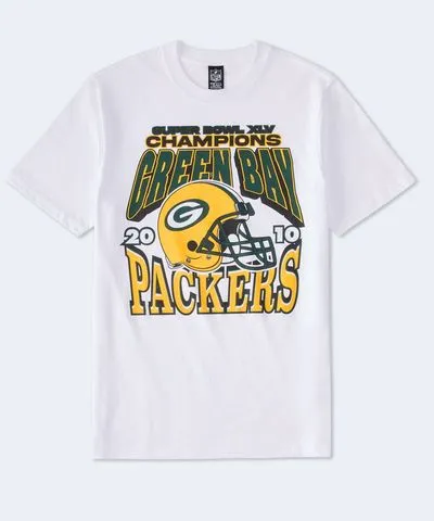 Aeropostale Green Bay Packers Super Bowl Relaxed Graphic Tee