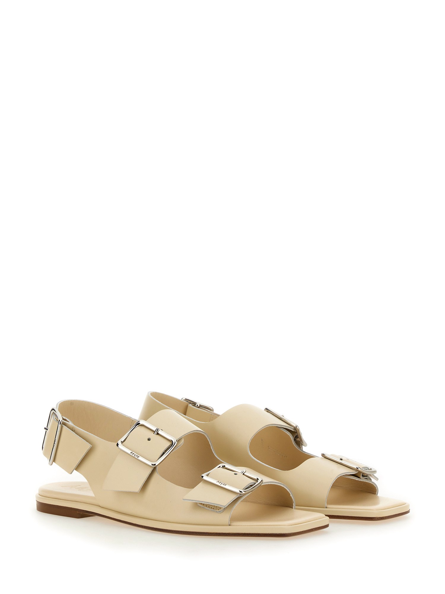 AEYDE    TEKLA LEATHER SANDAL WITH BUCKLES