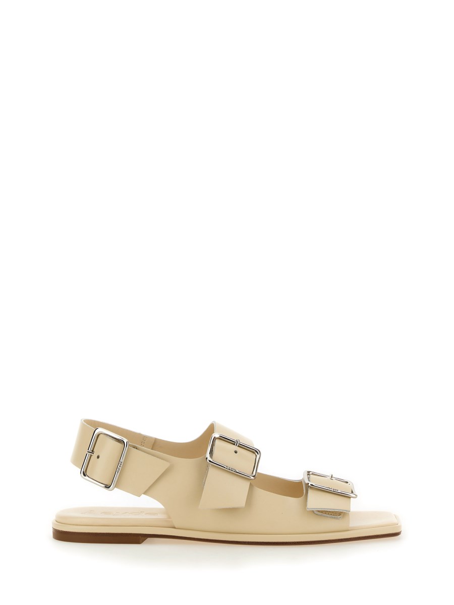 AEYDE    TEKLA LEATHER SANDAL WITH BUCKLES