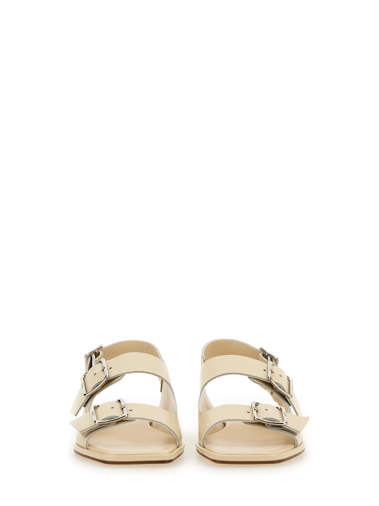 AEYDE    TEKLA LEATHER SANDAL WITH BUCKLES