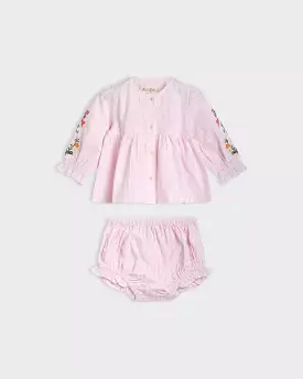 Alex & Ant Grace Set Pink/White Stripe