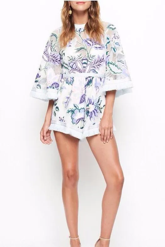 ----Alice McCall   ----Georgie Boy Playsuit in White Thistle ---