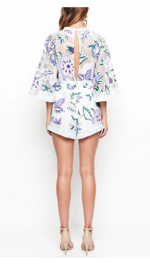 ----Alice McCall   ----Georgie Boy Playsuit in White Thistle ---