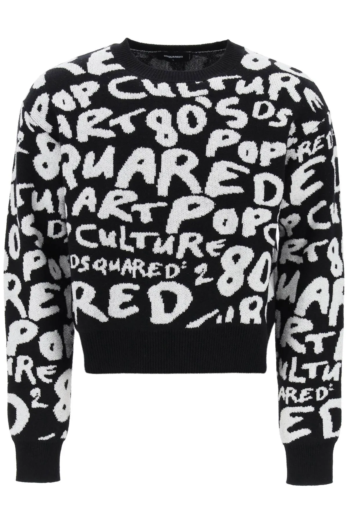 Allover Lettering Sweater