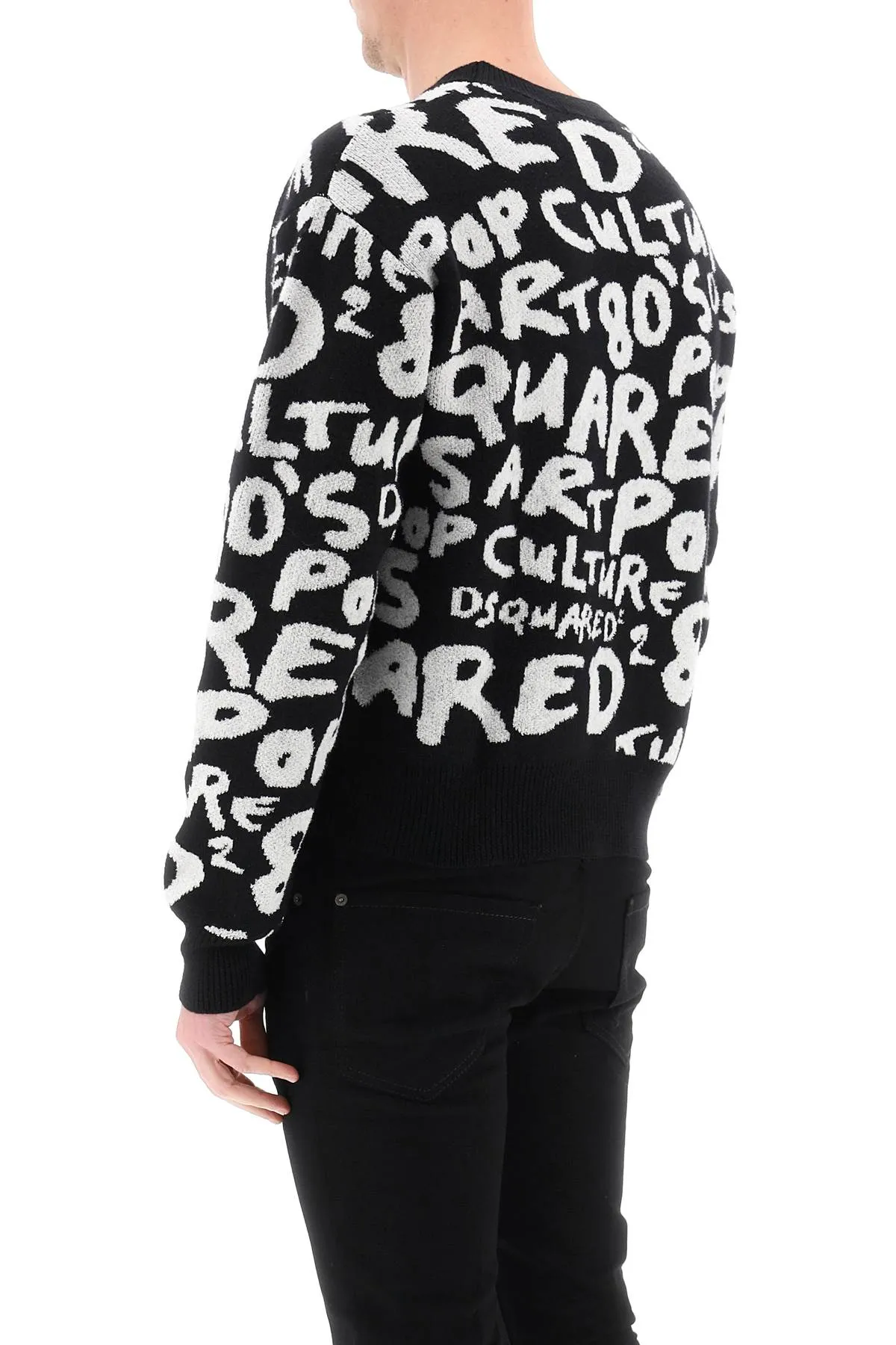 Allover Lettering Sweater