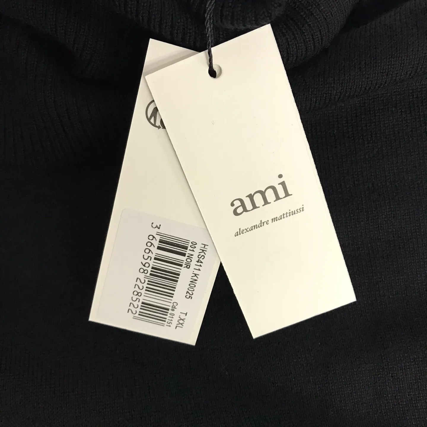 AMI PARIS  |Heart Wool Long Sleeves Plain Oversized Logo Designers