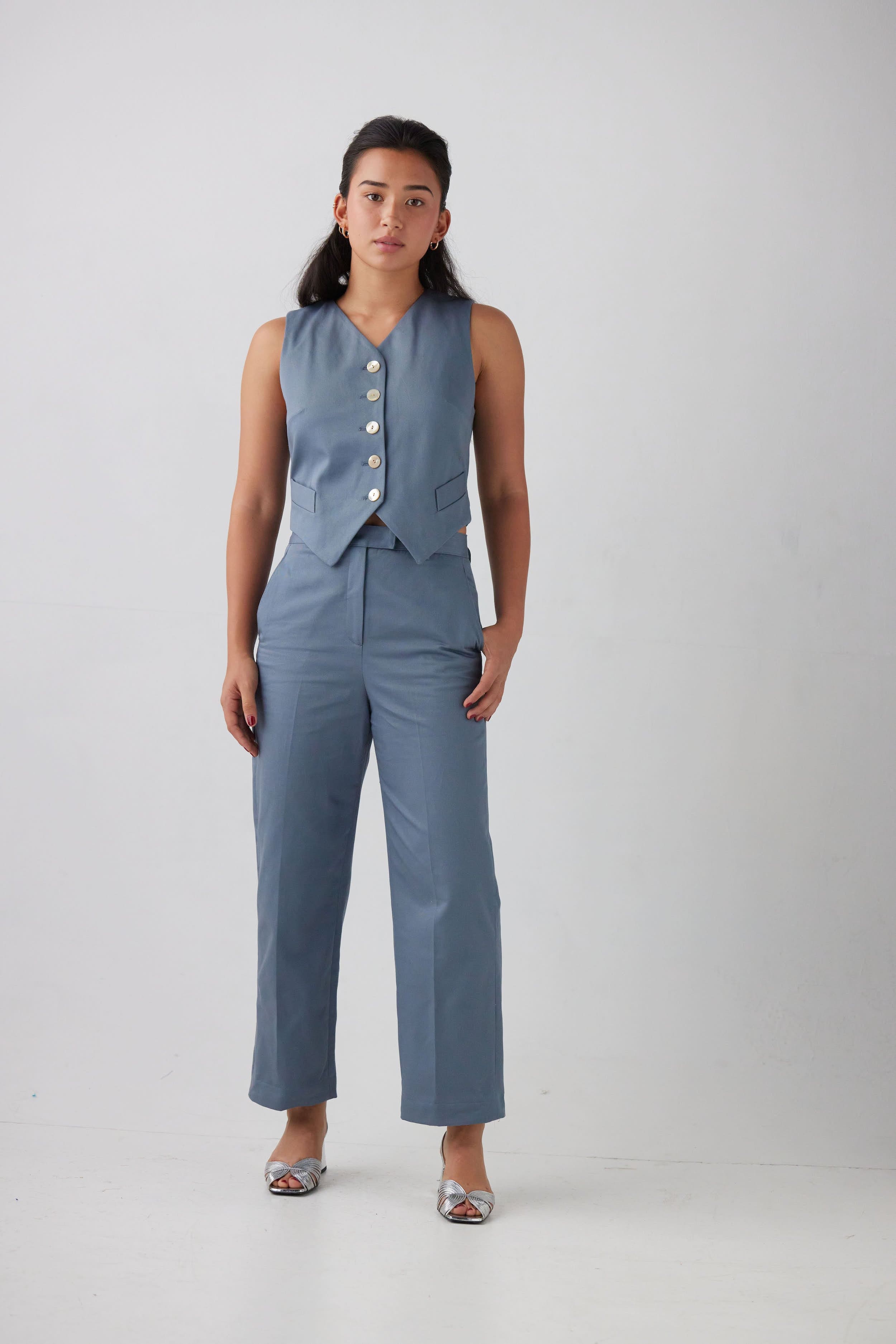 Annie Vest in Cotton Twill