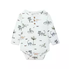 Aster & Oak Dino Henley Onesie