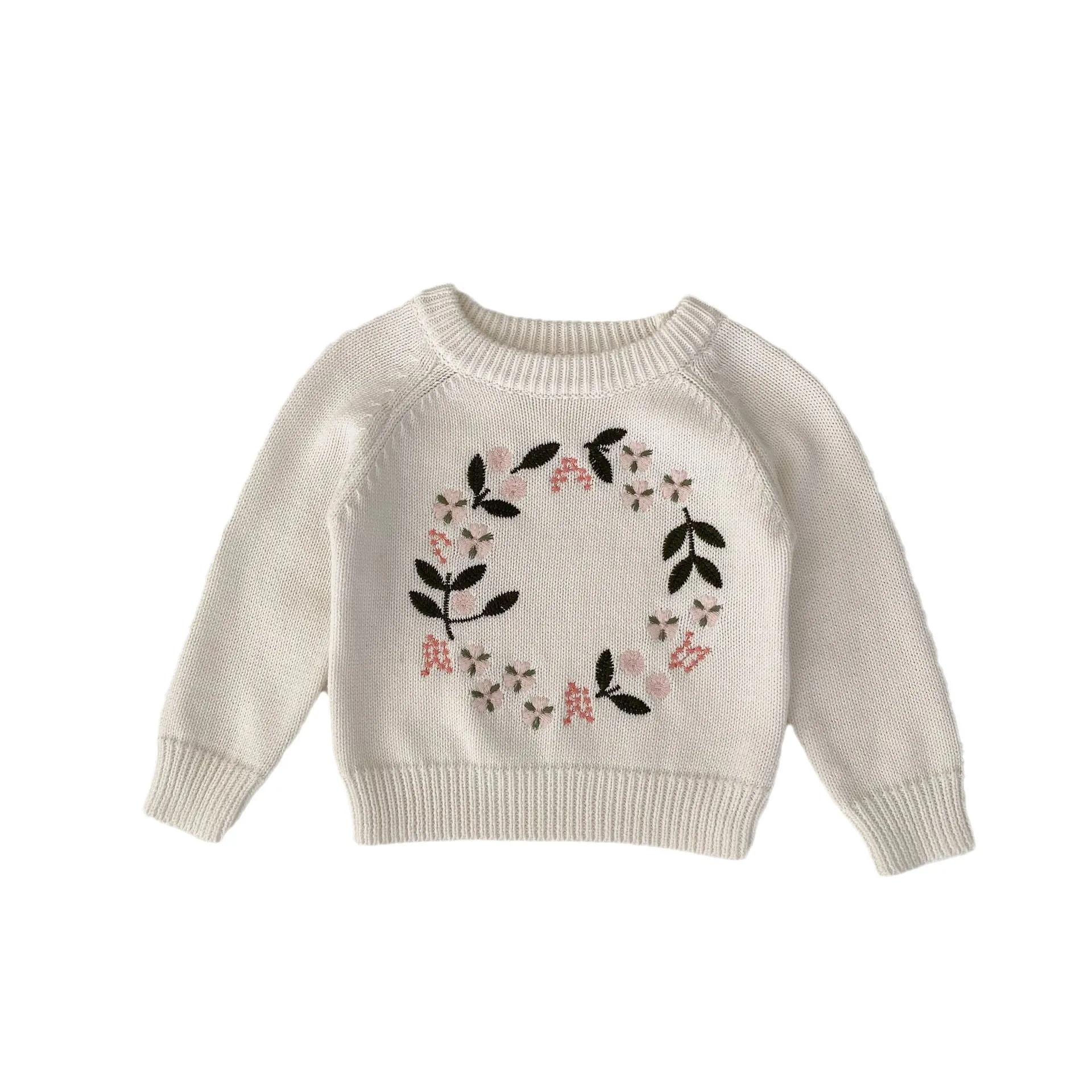 Baby Kid Girls Embroidered Sweaters Wholesale 230828123