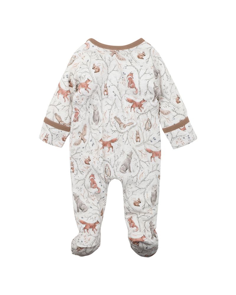 Bebe Eli Print LS Zip Onesie