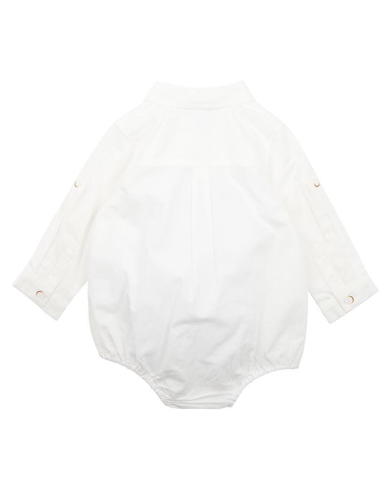 Bebe Liam Ivory Shirt Bodysuit