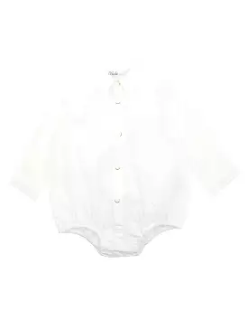 Bebe Liam Ivory Shirt Bodysuit