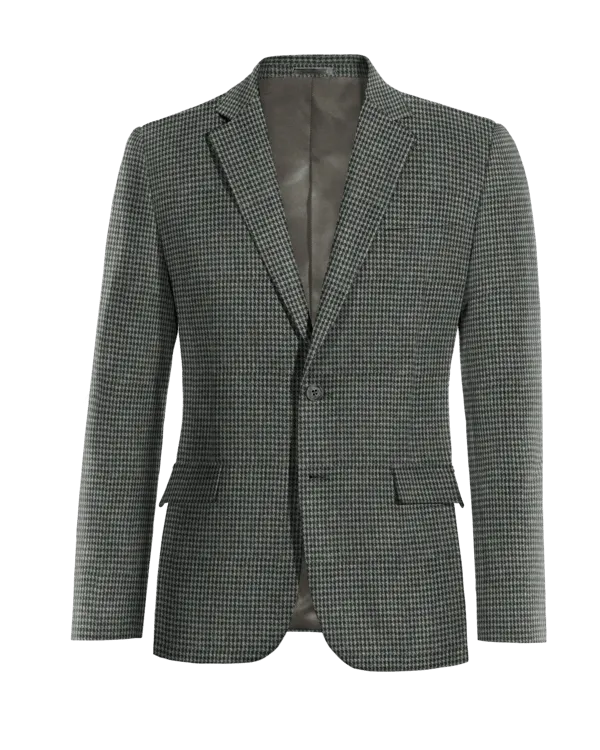  Blazer gris oscuro de tweed pata de gallo edición limitada