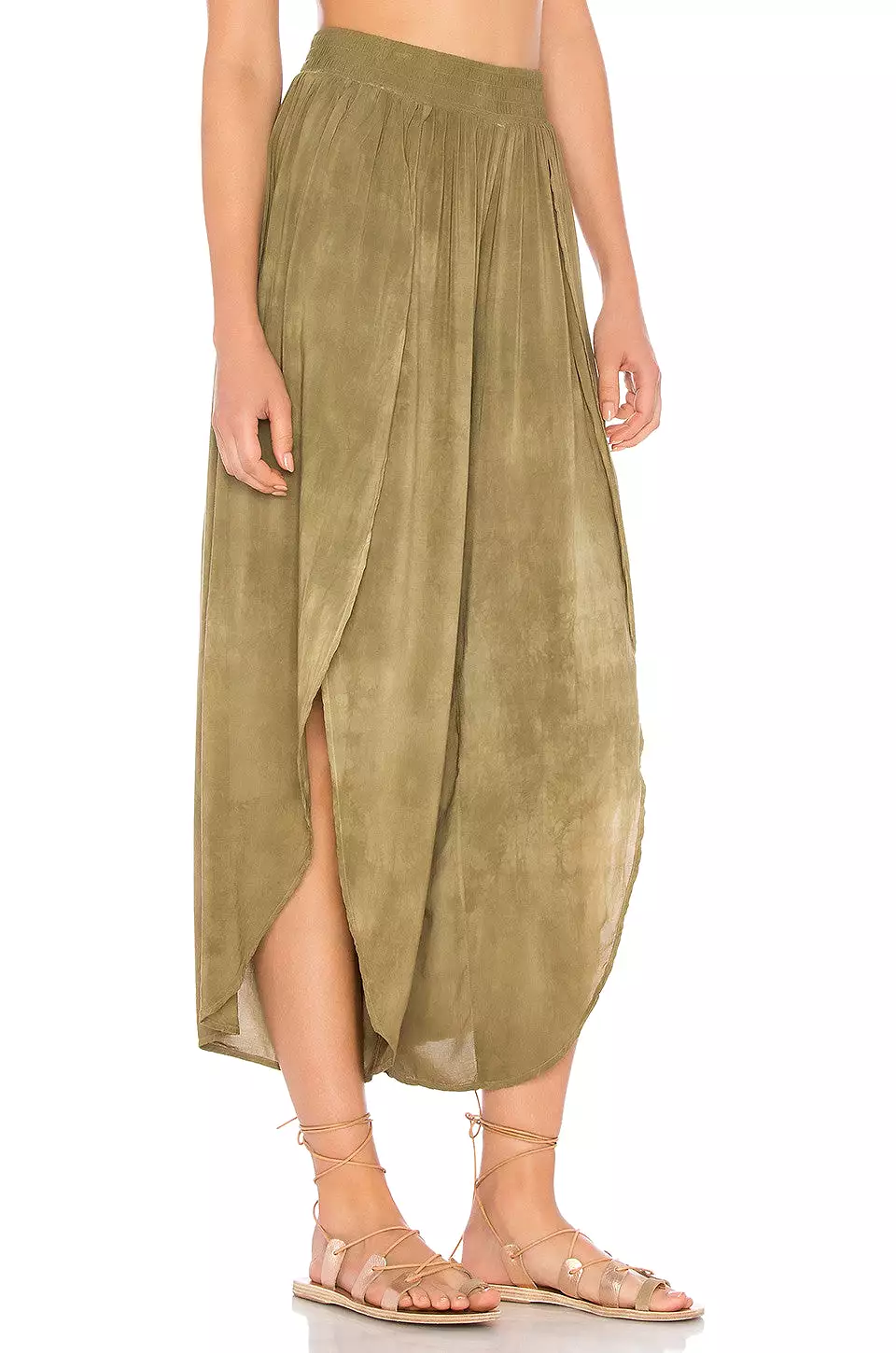 Blue Life Jeanne Wrap Culotte Pants Spanish Olive