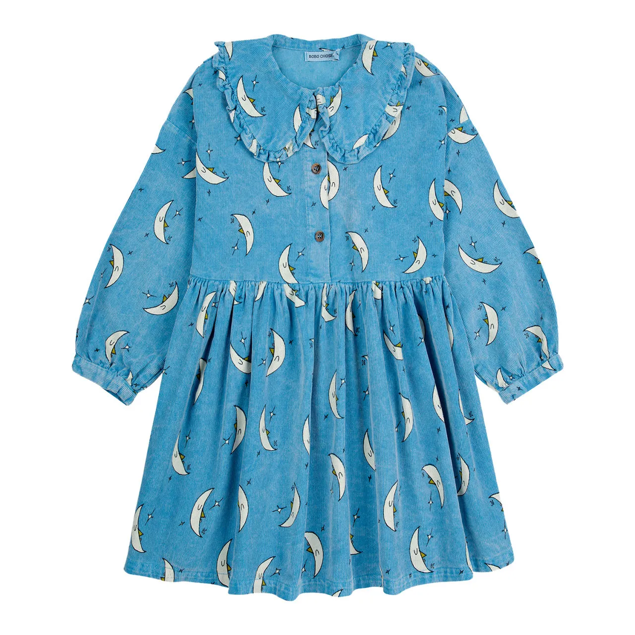 BOBO CHOSES Beneath The Moon Shirt Dress - Light Blue