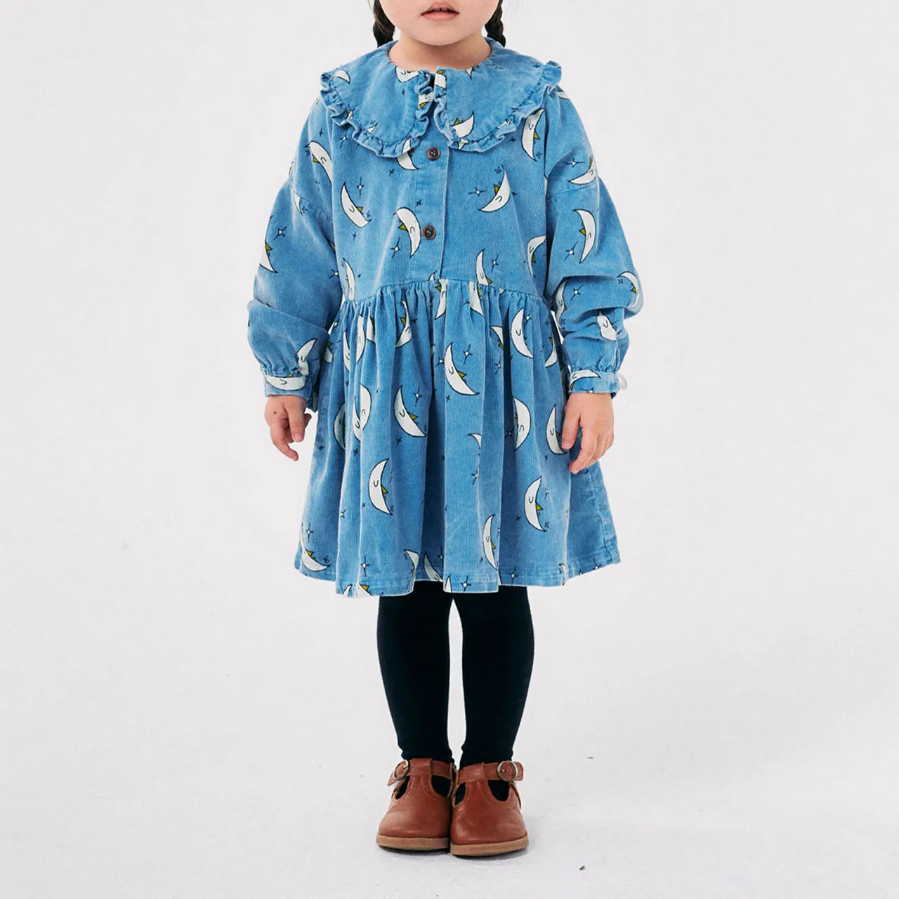 BOBO CHOSES Beneath The Moon Shirt Dress - Light Blue