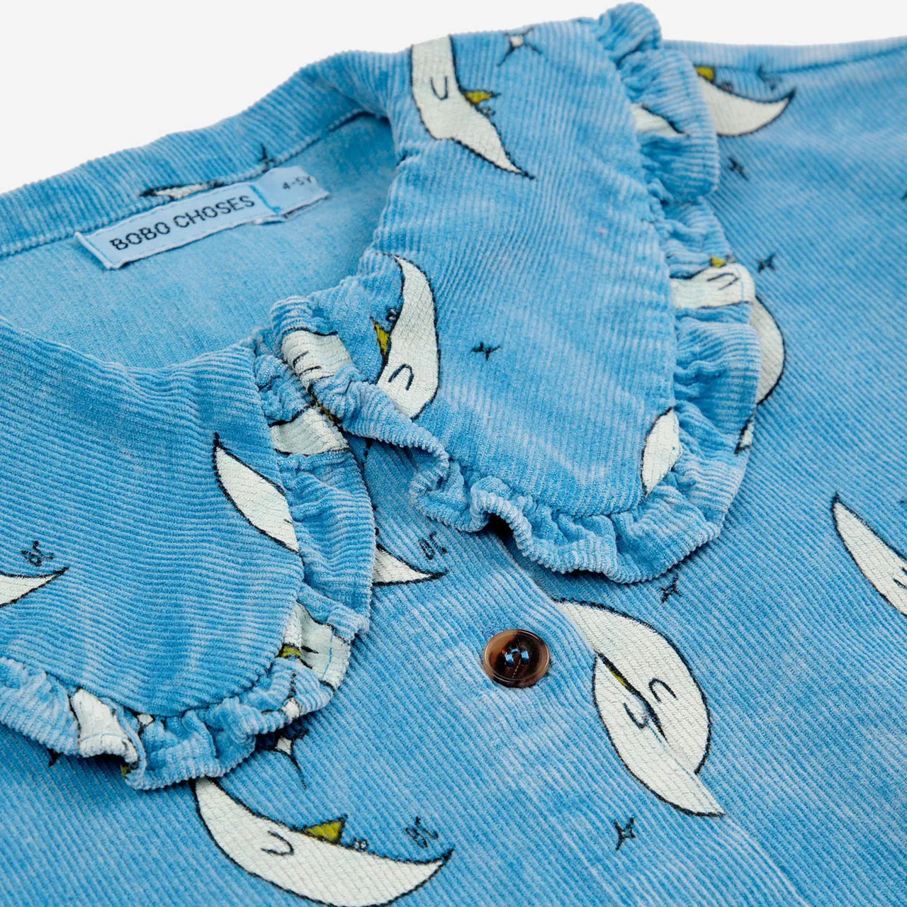 BOBO CHOSES Beneath The Moon Shirt Dress - Light Blue