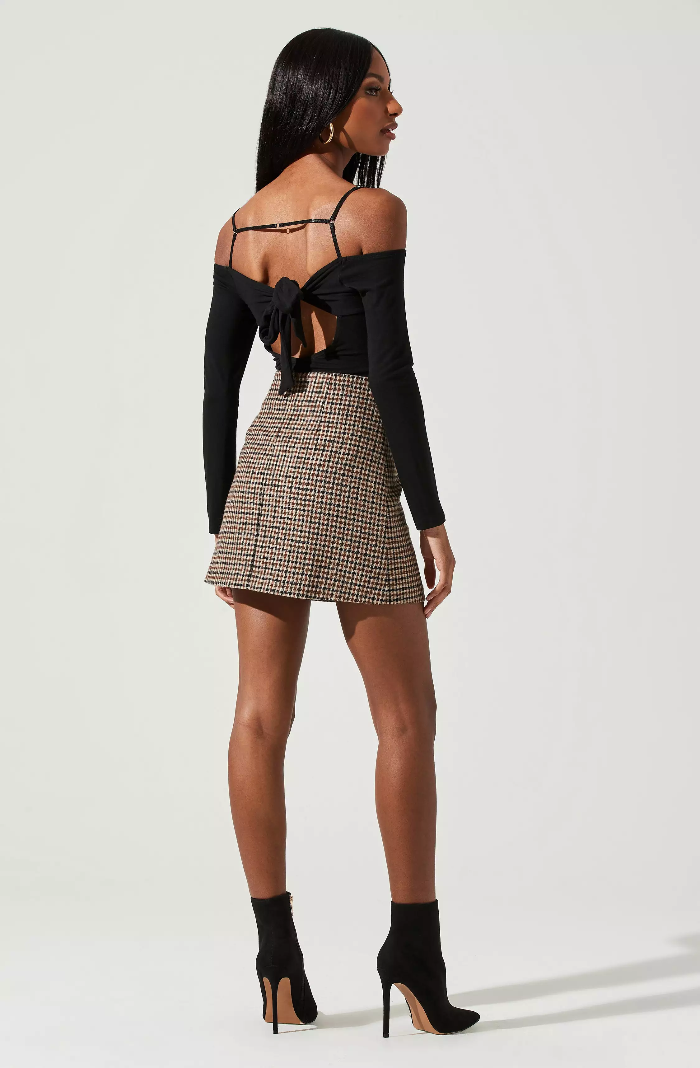 Brina Plaid Mini Skirt