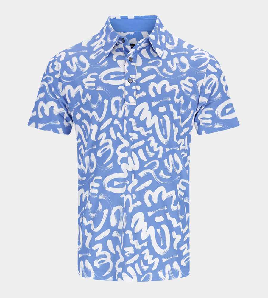 BRUSH POLO - BLUE