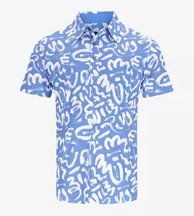 BRUSH POLO - BLUE