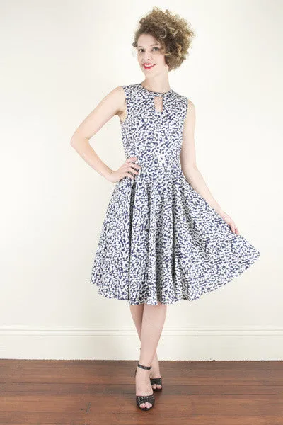 Cadence Blue Cherry Dress