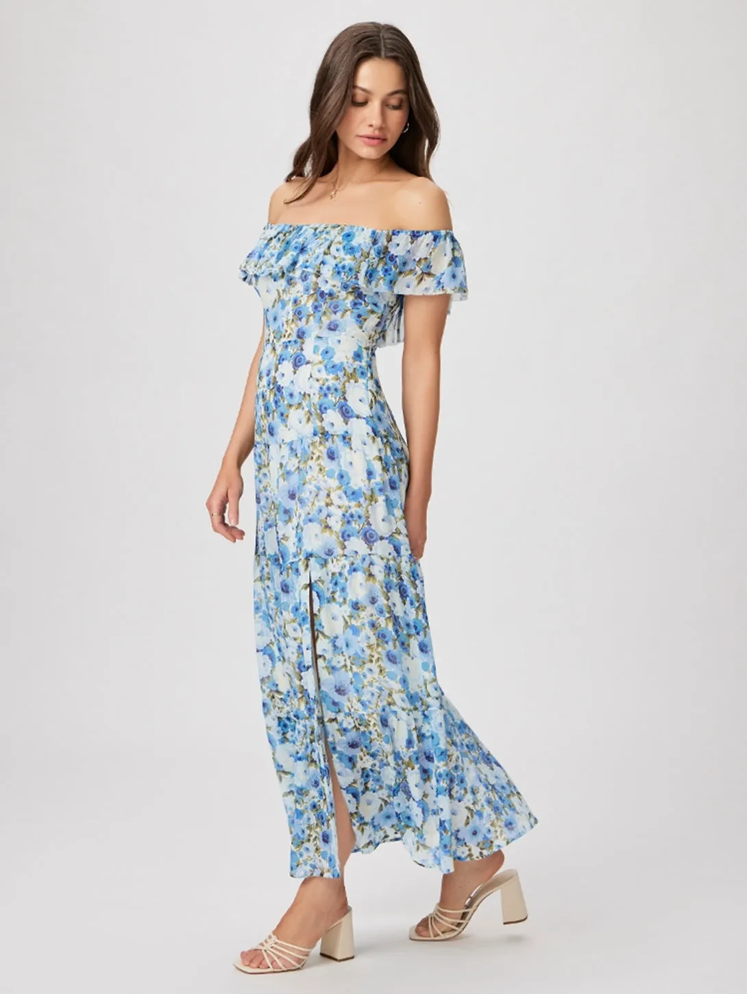 Carmelia Dress - French Blue Multi