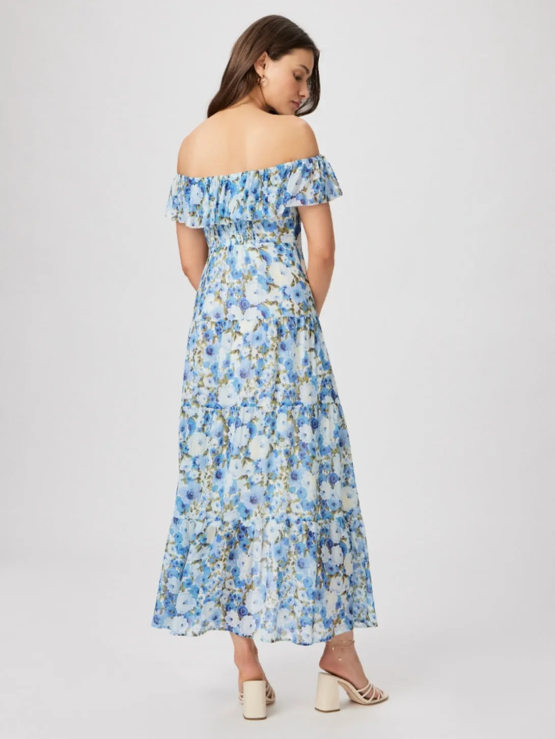 Carmelia Dress - French Blue Multi