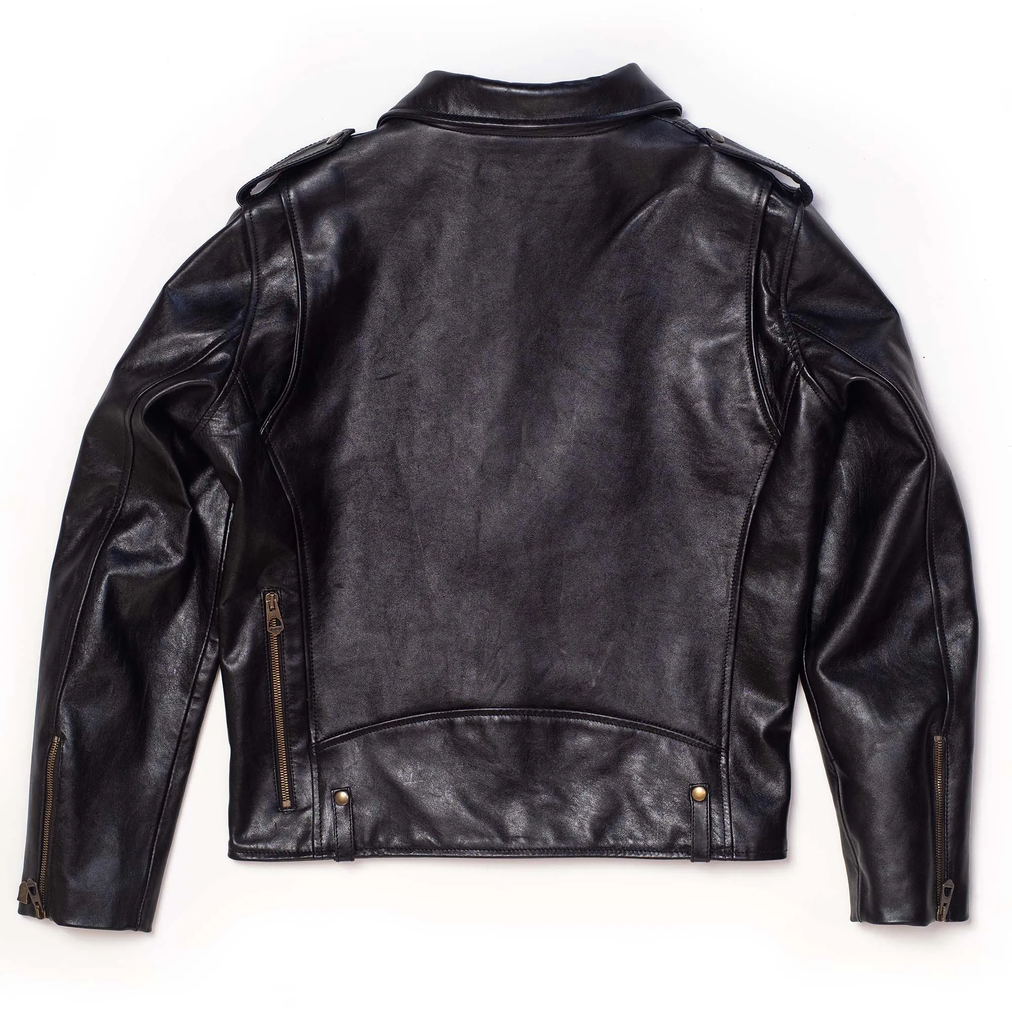 Chiodo Black Horsehide Leather Jacket - Shangri-la Heritage