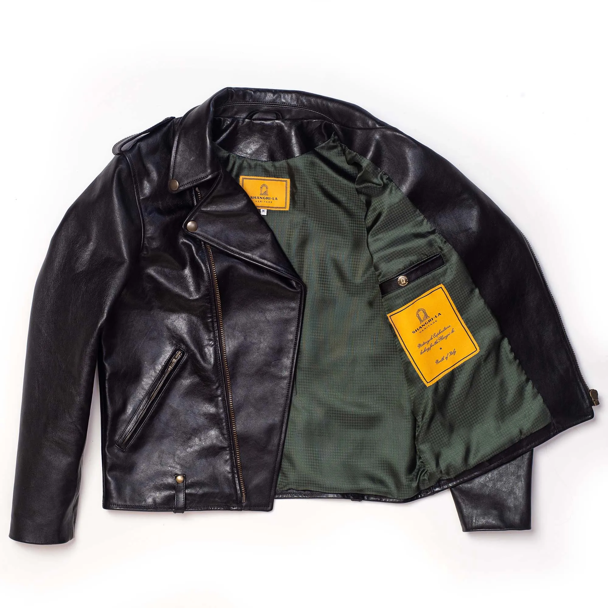 Chiodo Black Horsehide Leather Jacket - Shangri-la Heritage