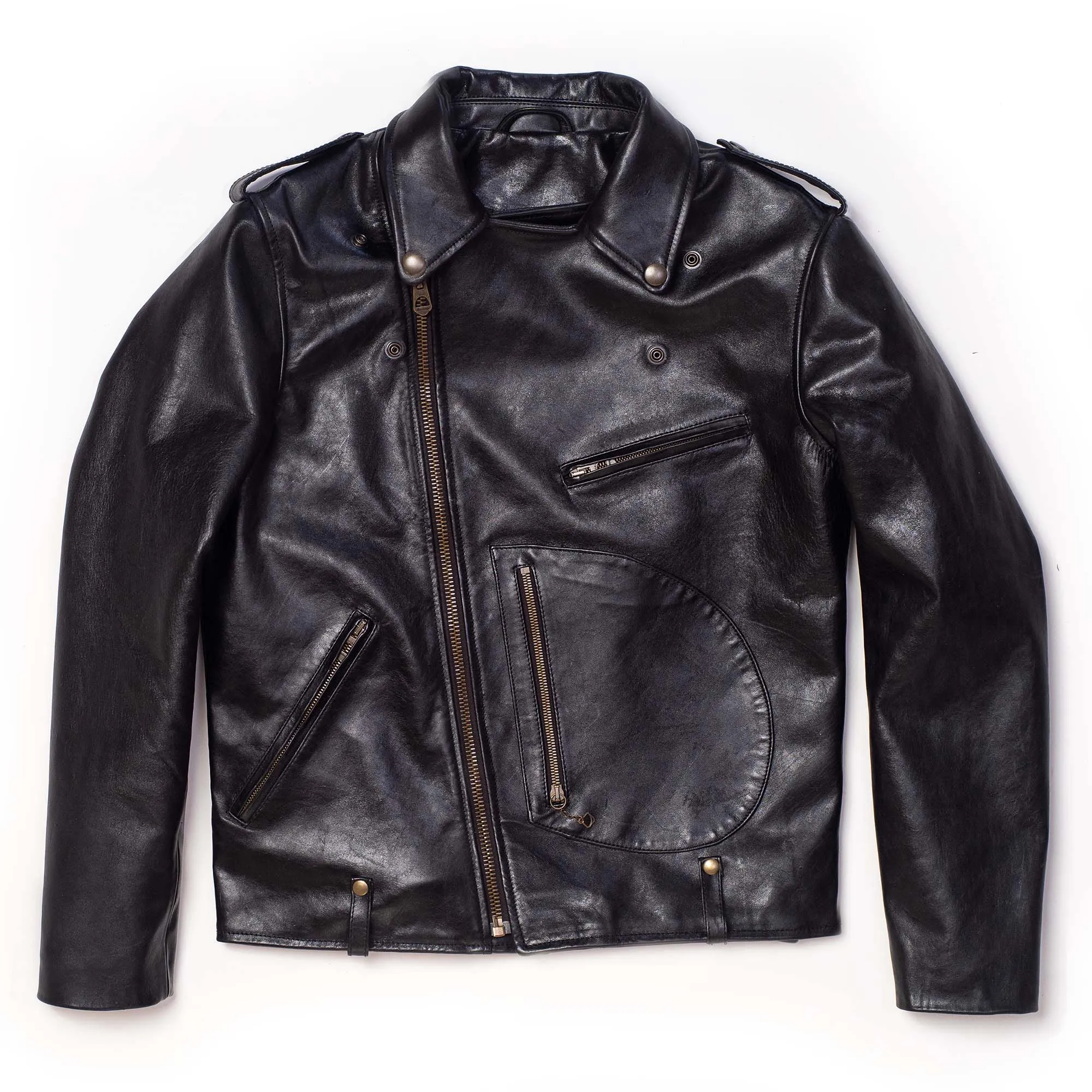 Chiodo Black Horsehide Leather Jacket - Shangri-la Heritage