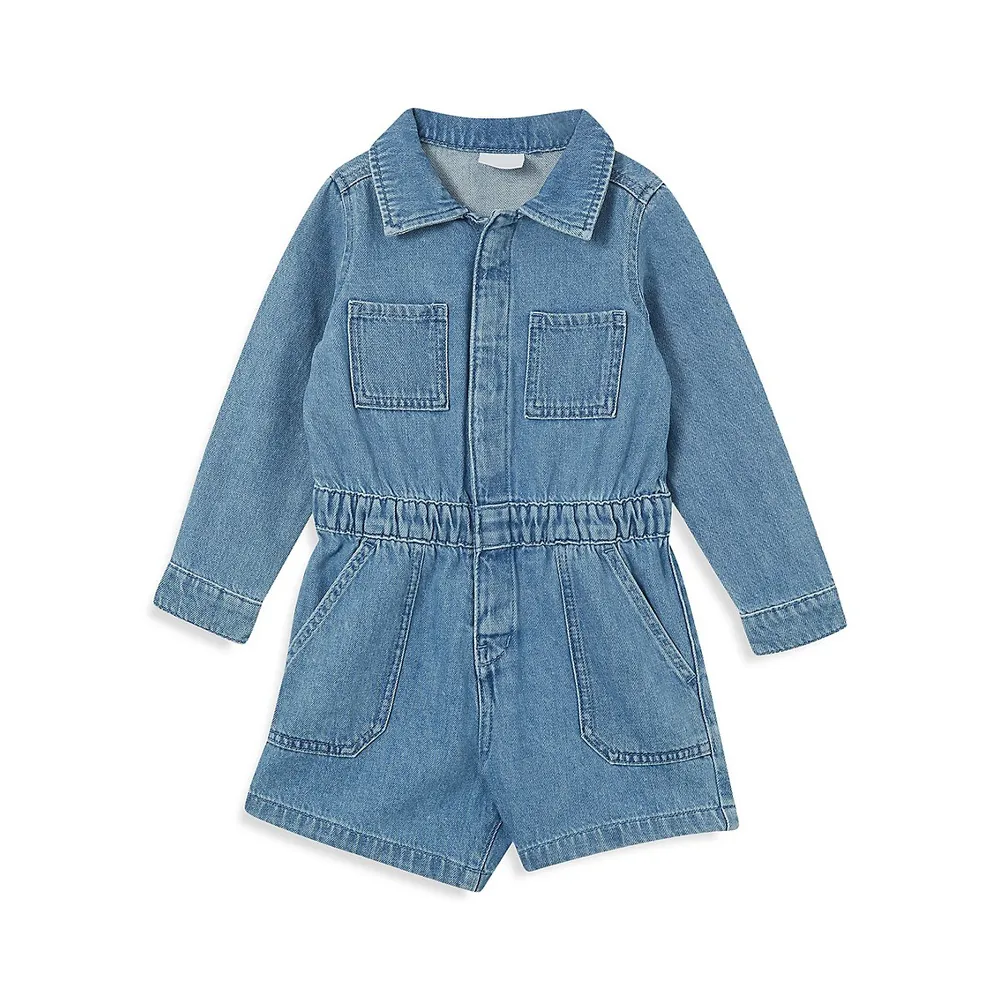 Cotton On Girl's Charlie Denim Playsuit