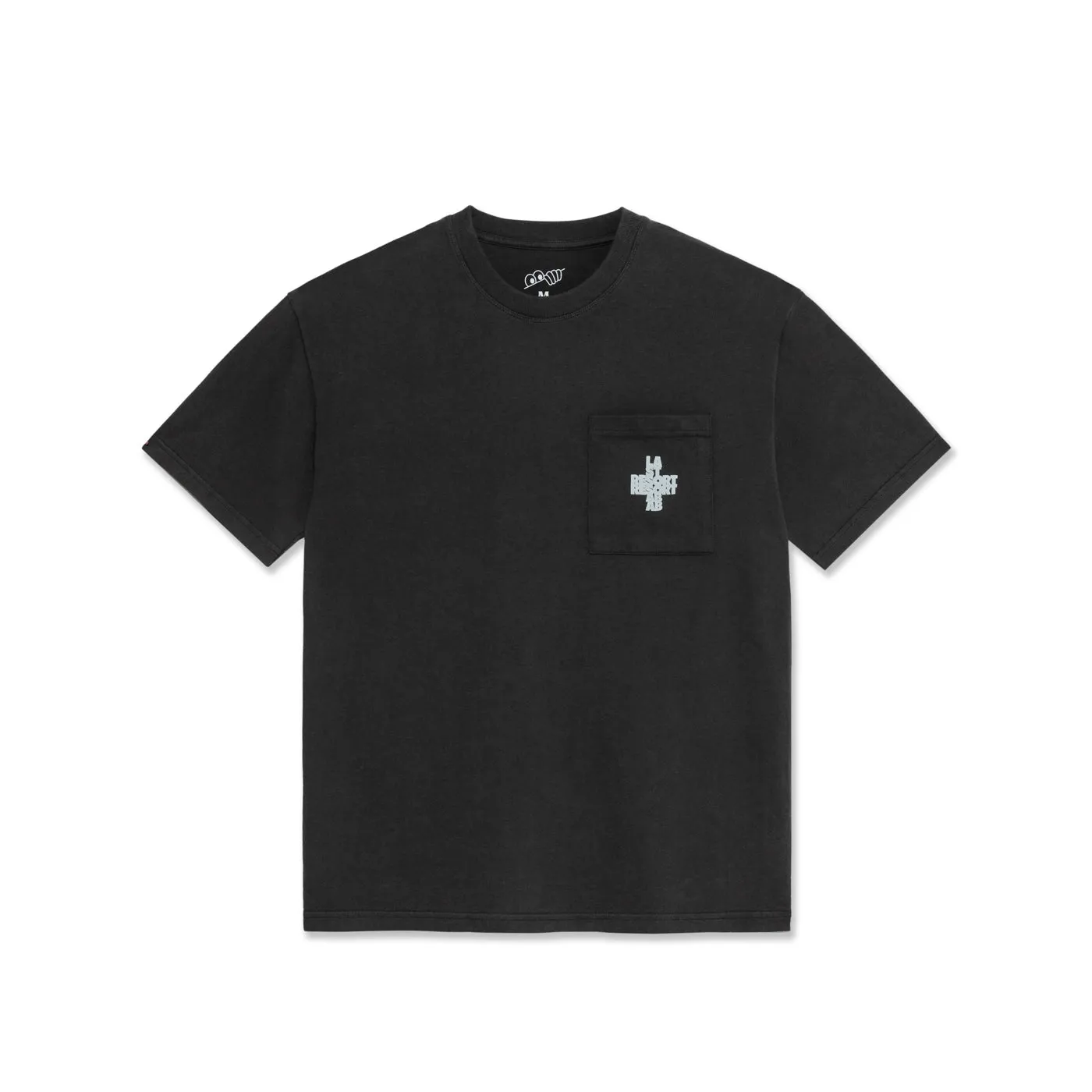 Cross Pocket Tee (Washed Black)