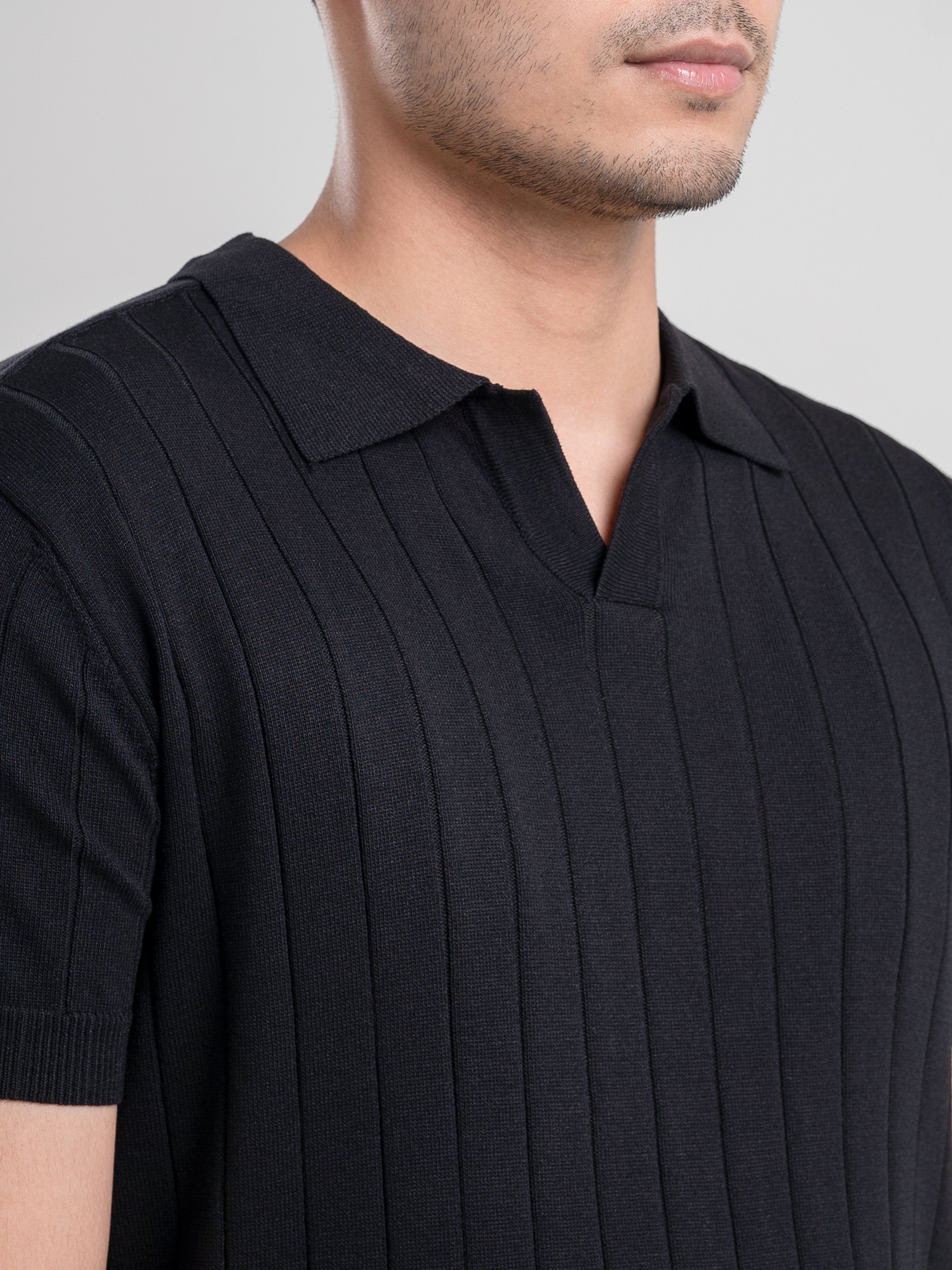 Dylan Knit Tee - Black