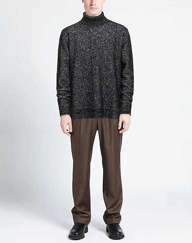 Ermenegildo Zegna  |Wool Cashmere Silk Bi-color Long Sleeves Oversized Luxury