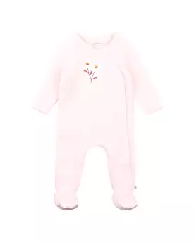 Fox & Finch Daisy Quilted Wrap Onesie