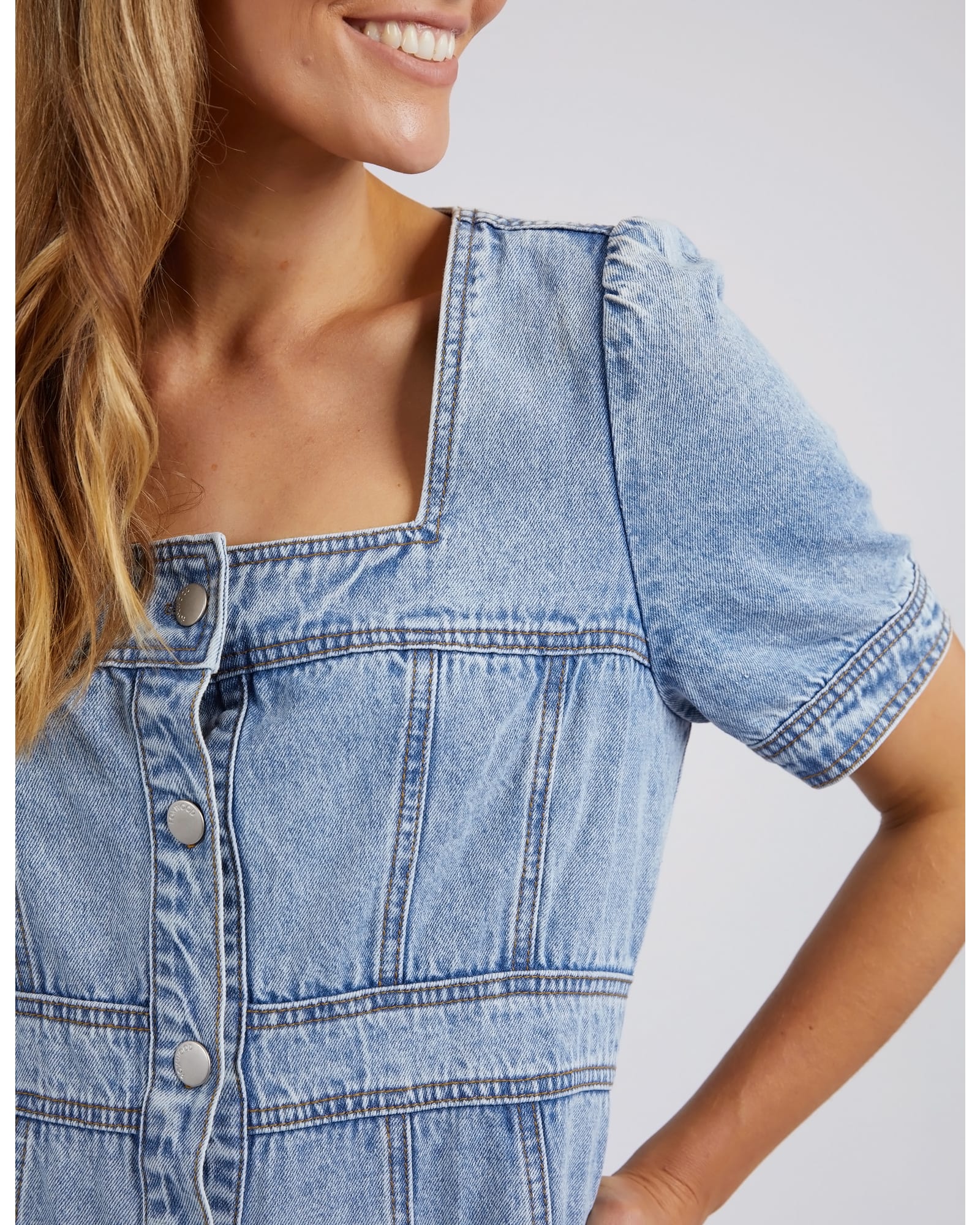 Foxwood - Astrid Denim Dress - Light Blue