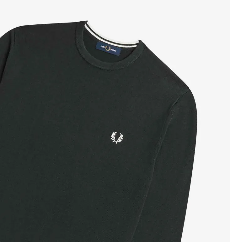 FRED PERRY  |Crew Neck Unisex Wool Street Style Long Sleeves Plain Cotton