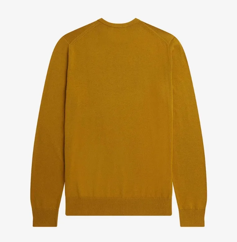 FRED PERRY  |Crew Neck Unisex Wool Street Style Long Sleeves Plain Cotton