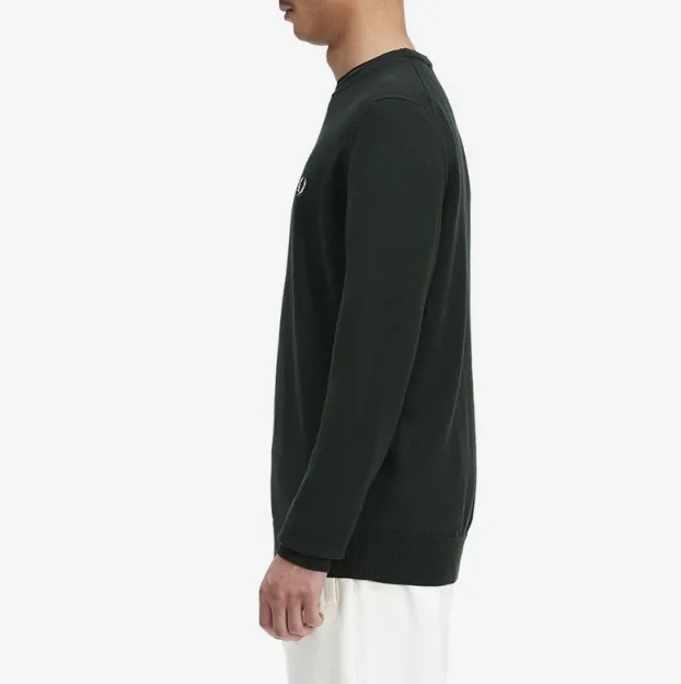 FRED PERRY  |Crew Neck Unisex Wool Street Style Long Sleeves Plain Cotton