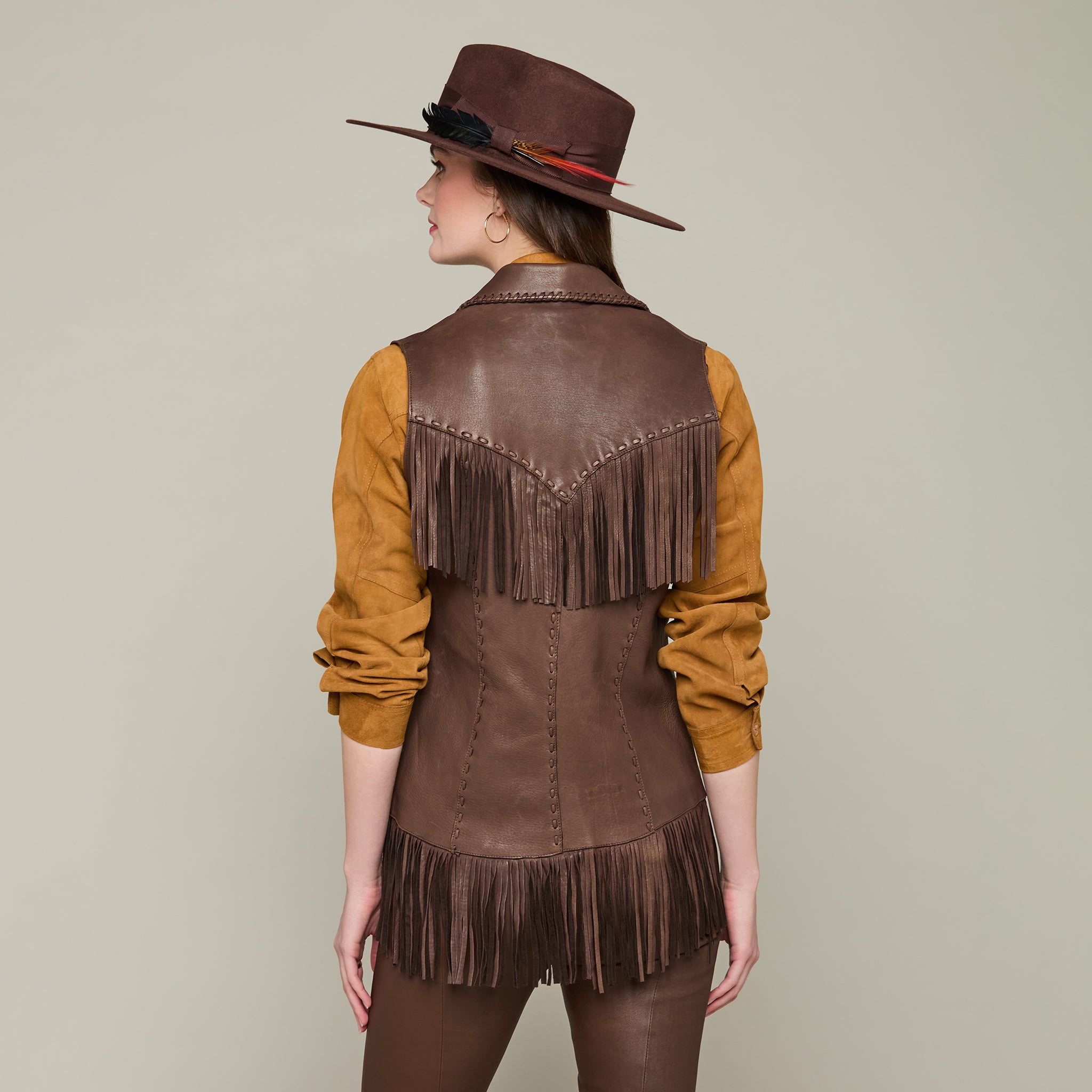 Fringe Vest :: Chocolate