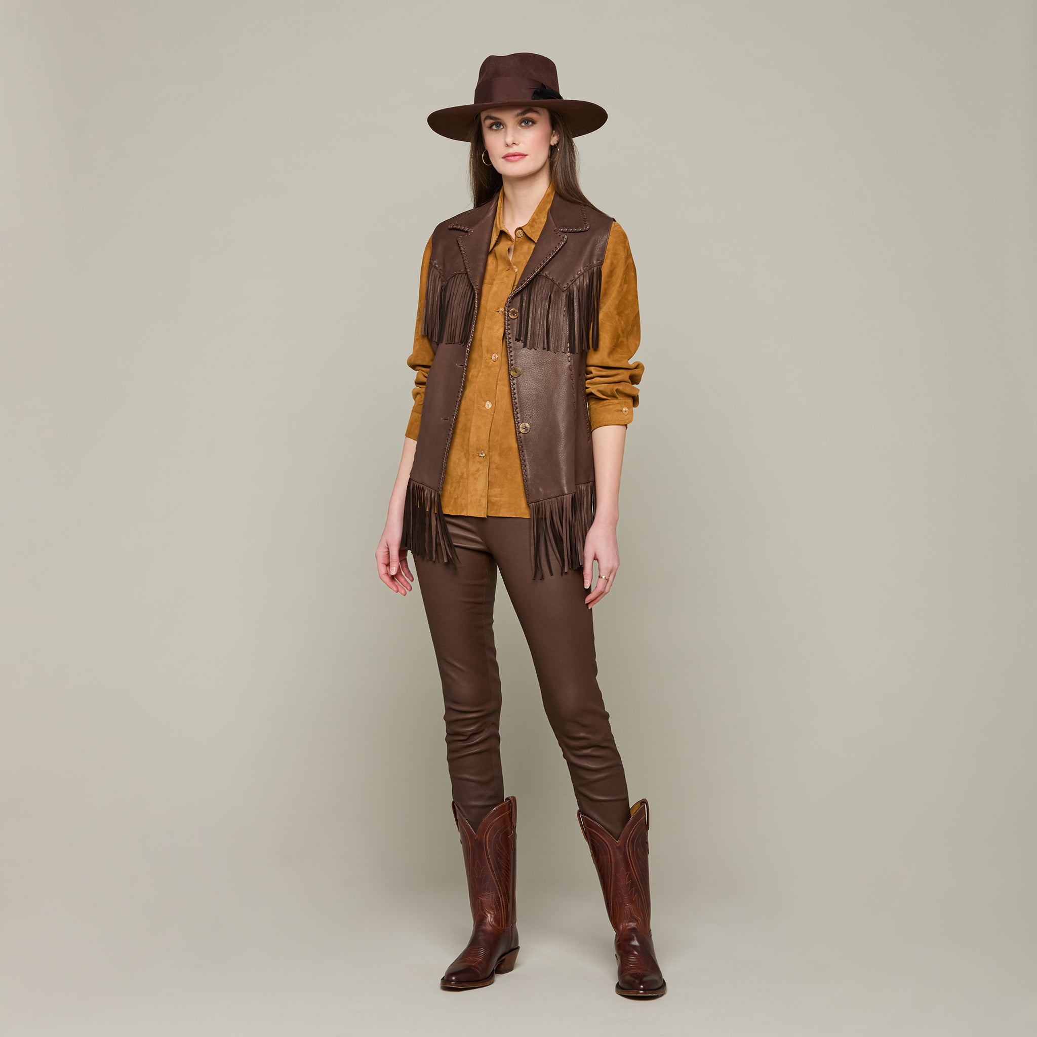 Fringe Vest :: Chocolate