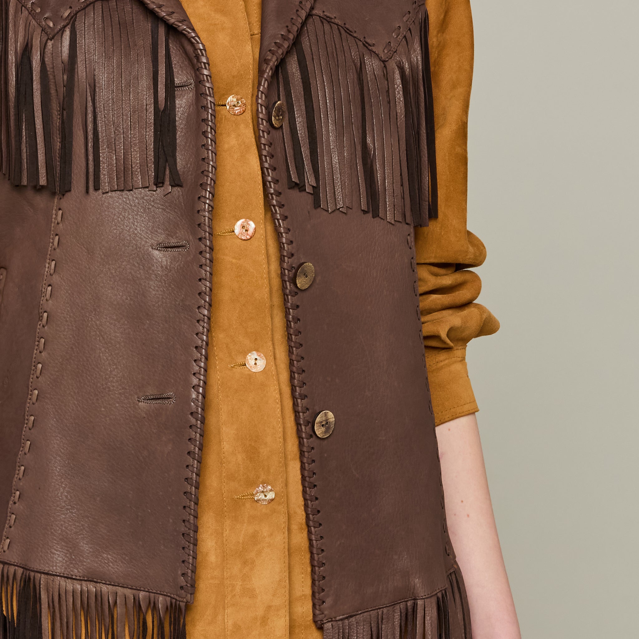 Fringe Vest :: Chocolate