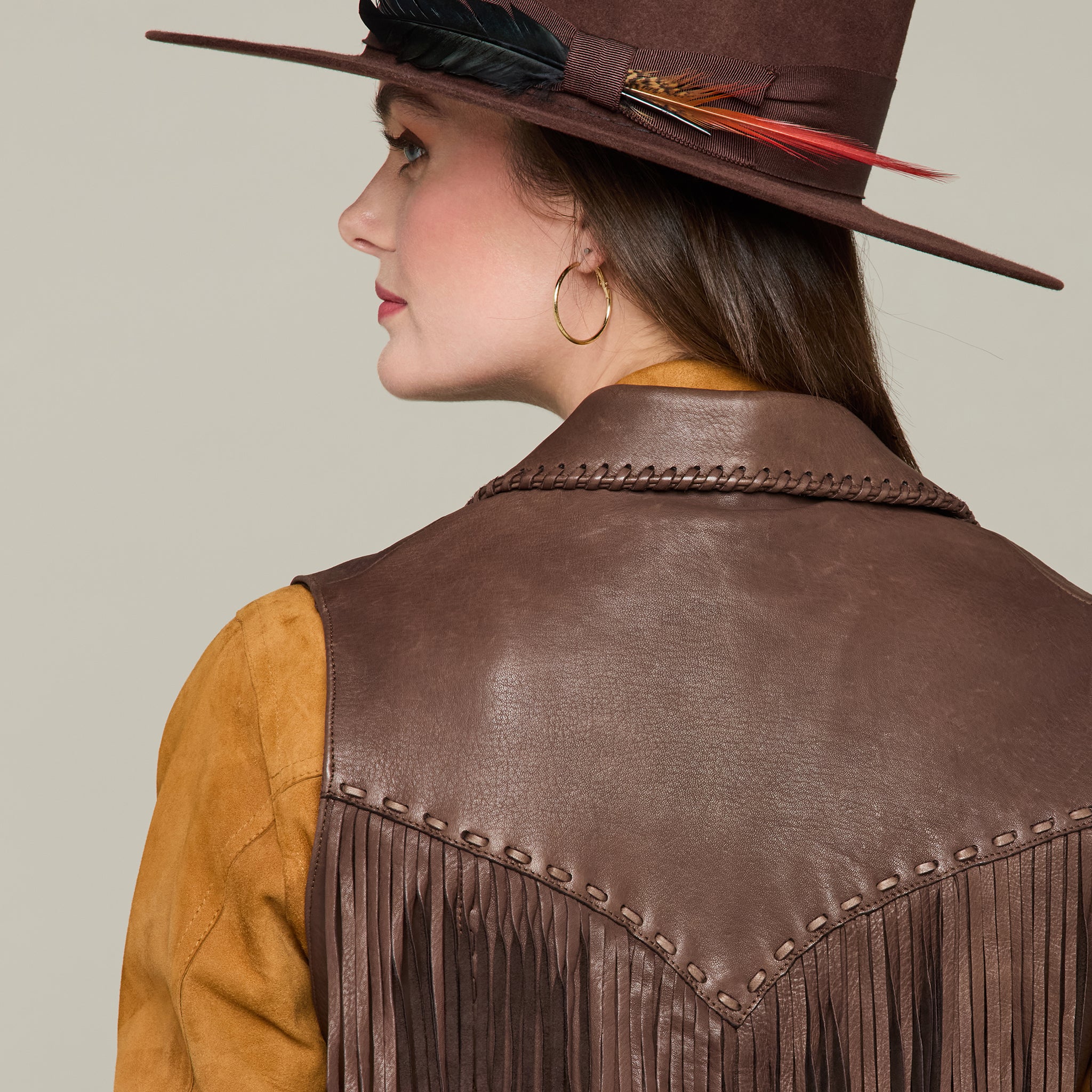 Fringe Vest :: Chocolate