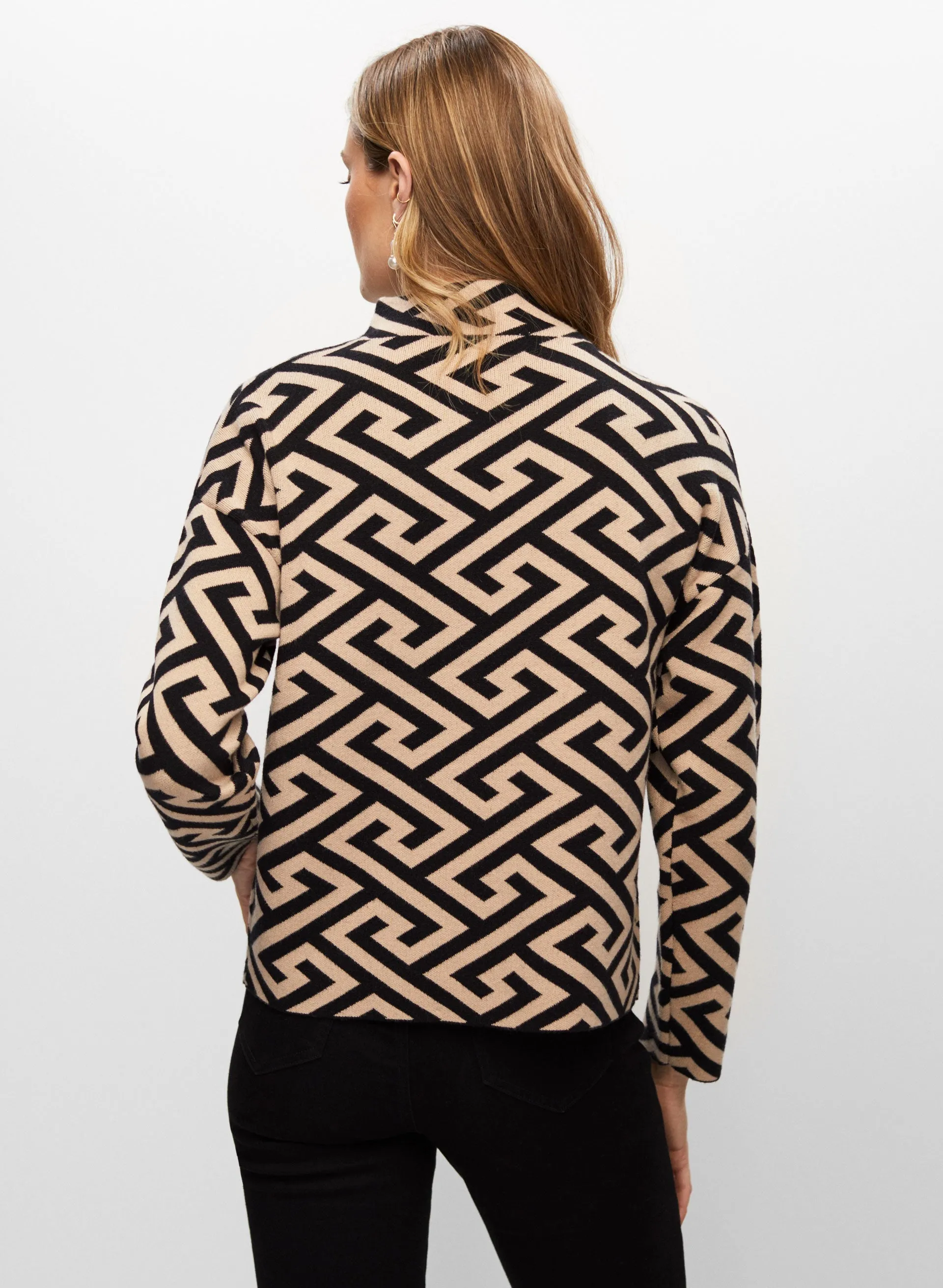 Geometric Motif Sweater