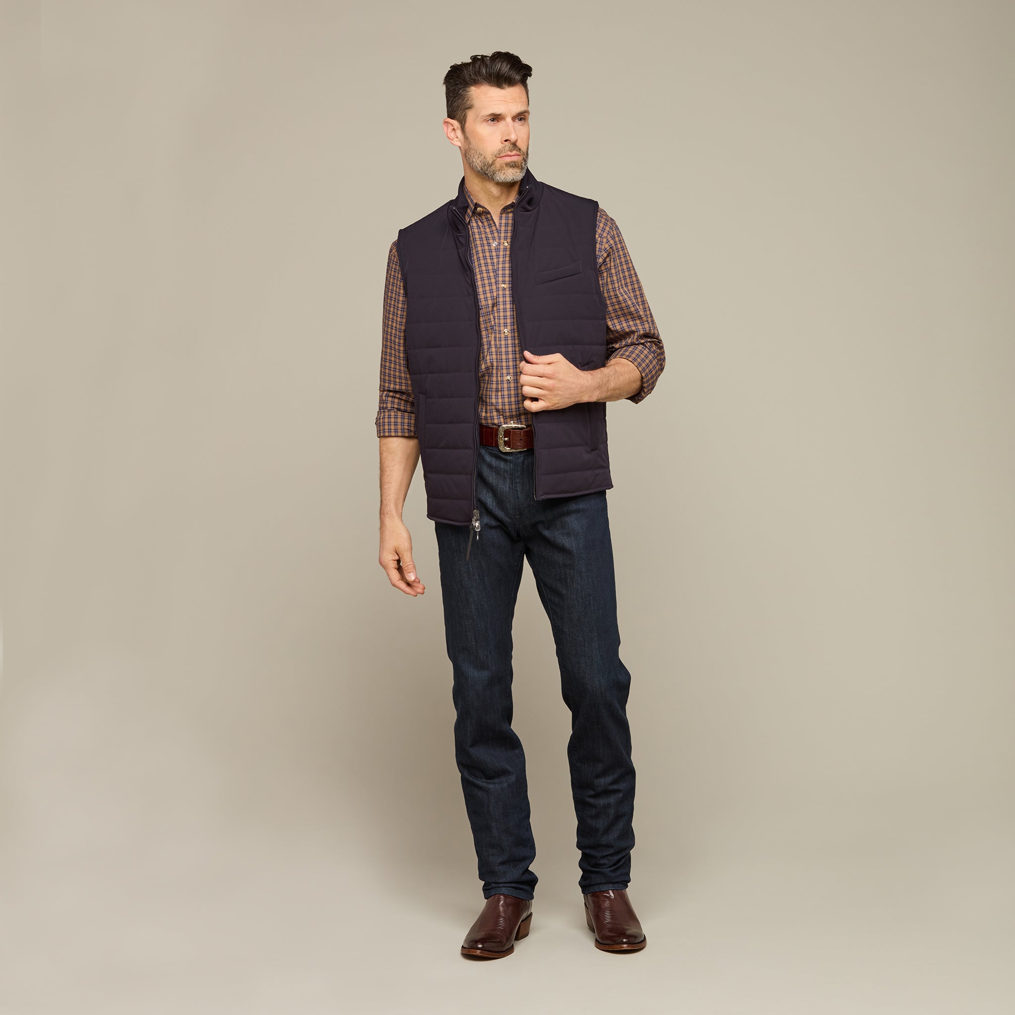 Gilroy Reversible Vest :: Navy