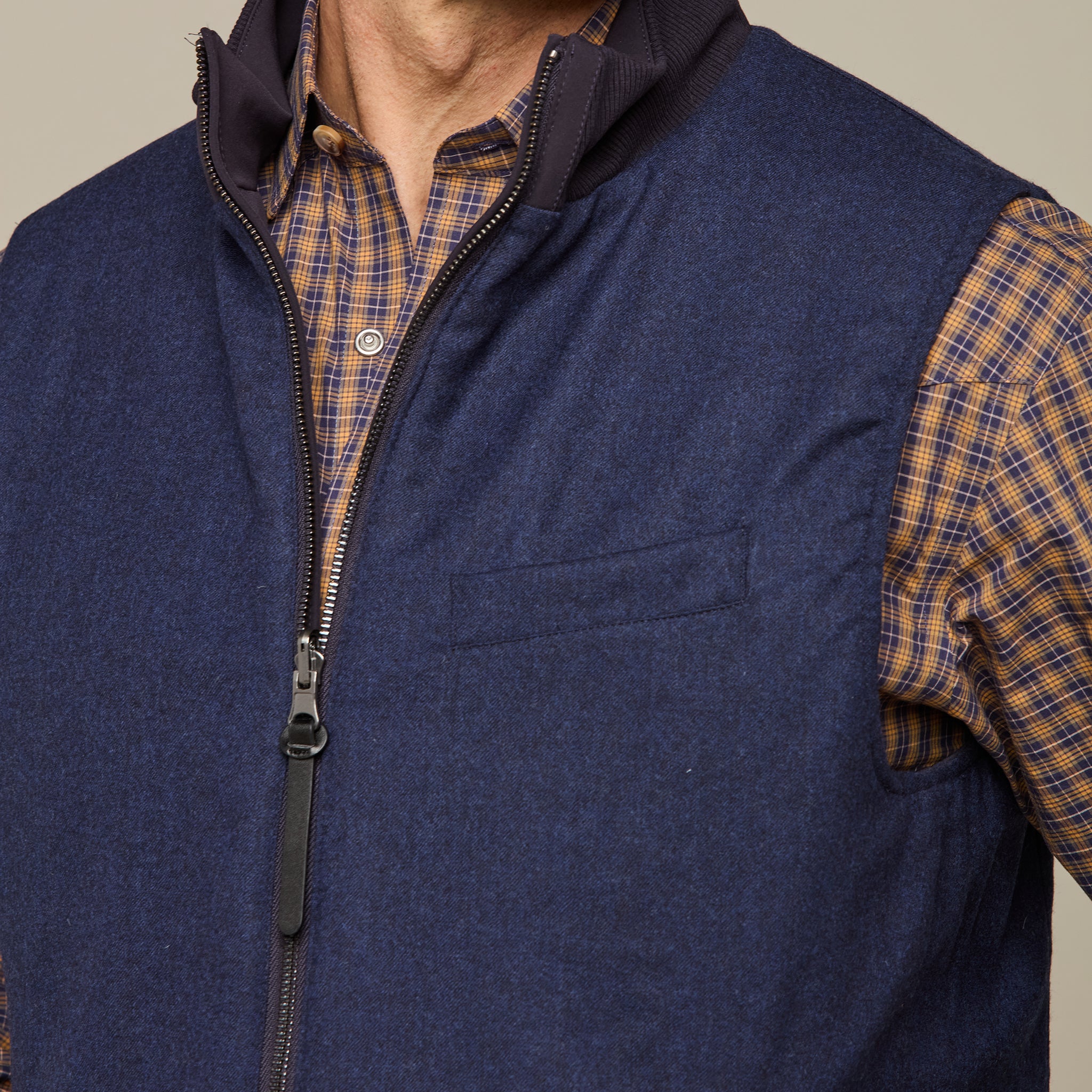 Gilroy Reversible Vest :: Navy