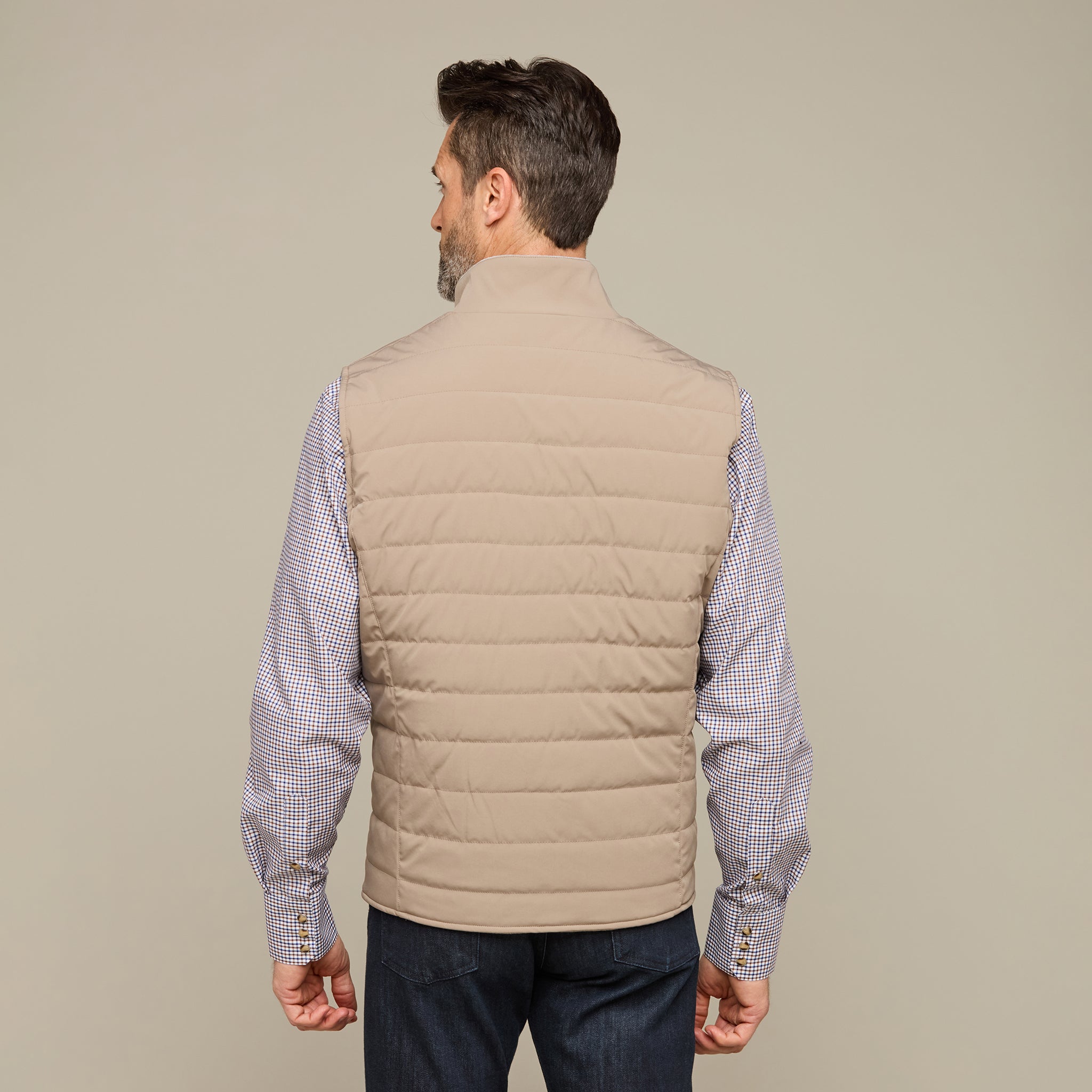 Gilroy Reversible Vest :: Oatmeal